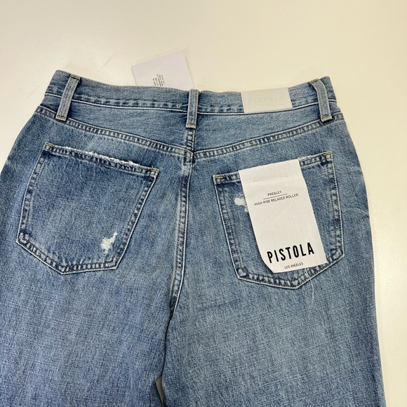 Pistola Presley High Rise Relaxed Roller Jean In Los Feliz New With Tag Size 28” - Picture 8 of 14